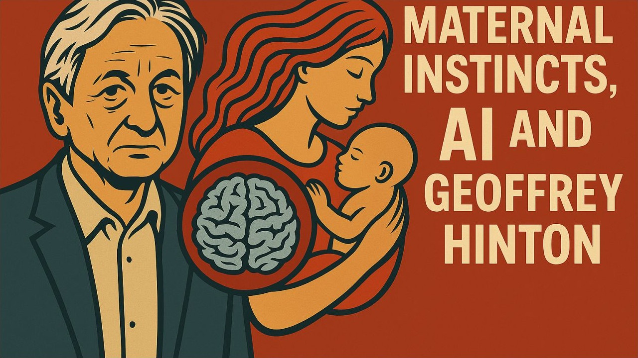Cover graphic for The Mother of All Problems: AI, Superintelligence and Geoffrey Hinton