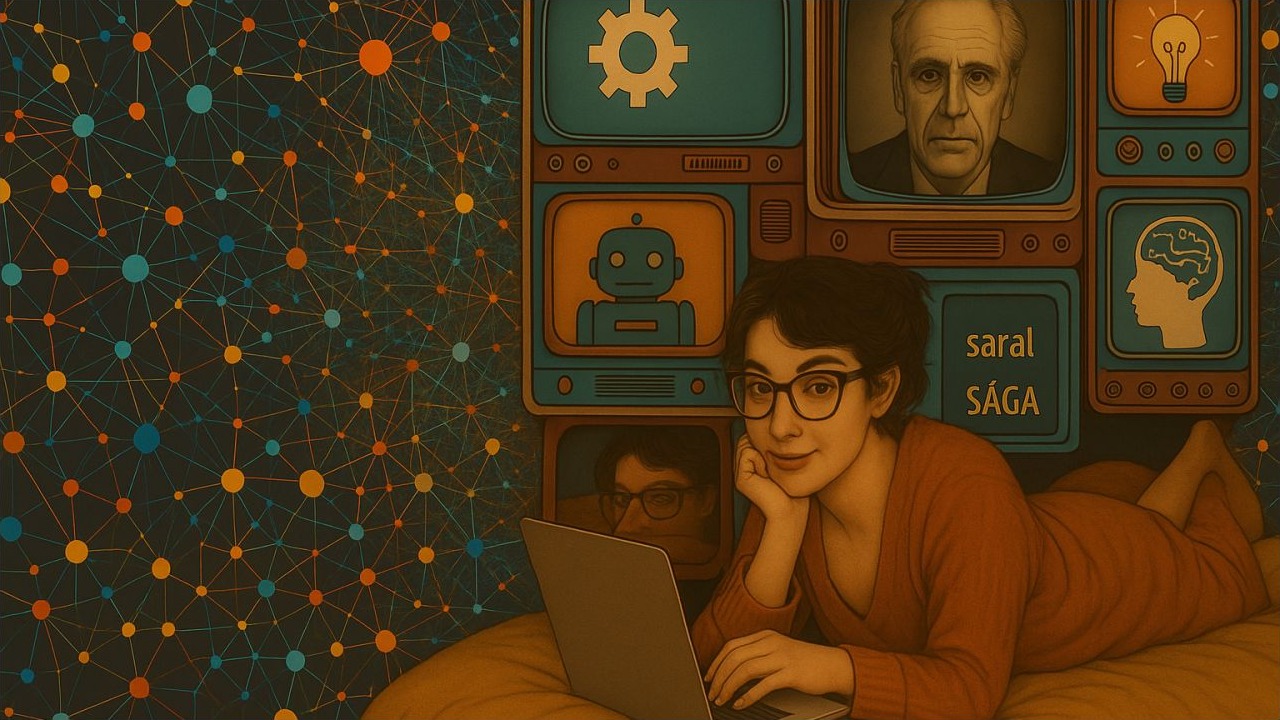 Cover graphic for AI Nodes, Human Networks and November Rain in the Age of Intelligent Machines