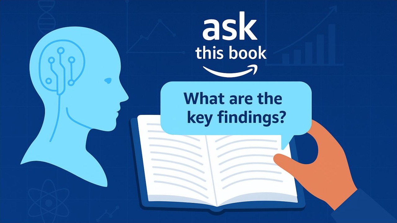 Cover graphic for Amazon’s Ask This Book: Contextual AI as a Knowledge-Universe Interface