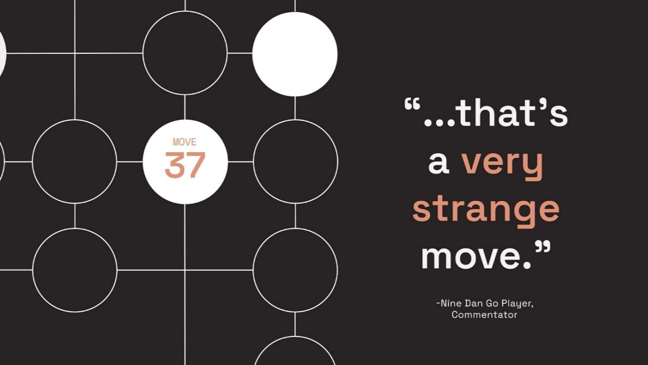 Cover graphic for Move 37: Paths for AI Creativity in Discovery and Academic Research for 2025