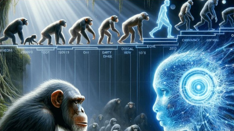 Cover graphic for Digital Selection: Darwin's Ghost in the Machine