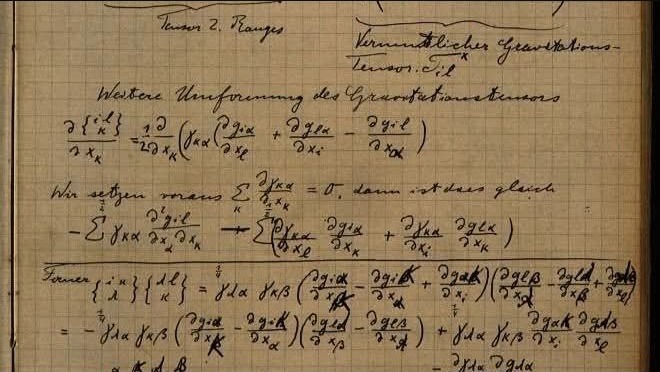 Cover graphic for Einstein's Notebooks, Zurich, 1912