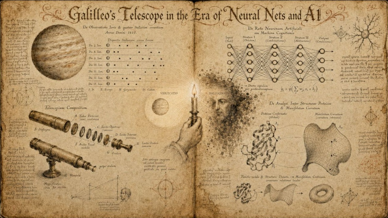 Cover graphic for Galileo’s Telescope in the Era of AI