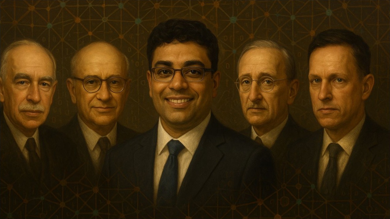 Cover graphic for The Last Economist: Emad Mostaque's AI Economics and our Economic Paradigms