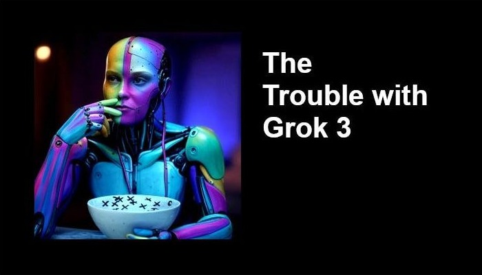 Cover graphic for The Trouble with Grok 3: AI, Hallucinated Citation Sources and LLM Model Hallucination